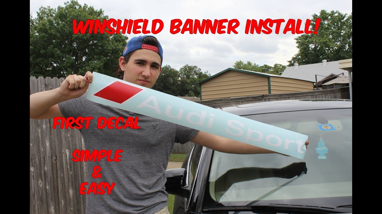 How To Install A Windshield Banner