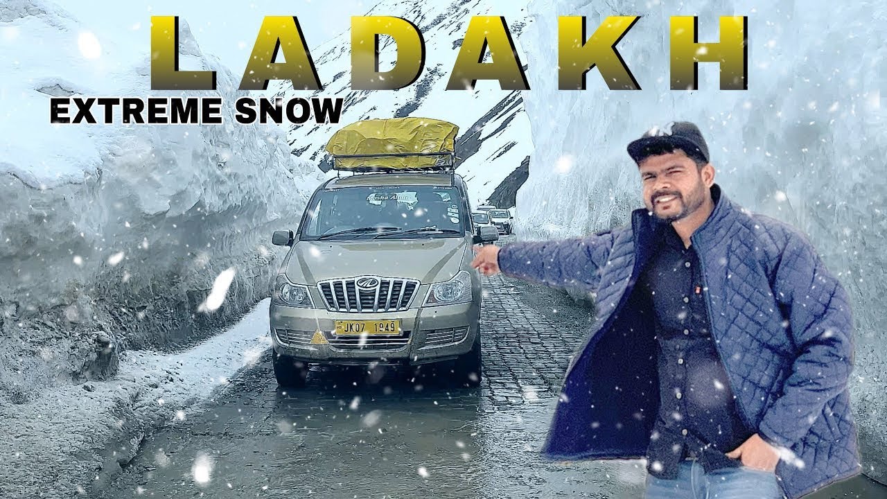 Kashmir to Ladakh Travel Journey | Heavy Snow on Roads - Zojila Pass - Drass - Kargil