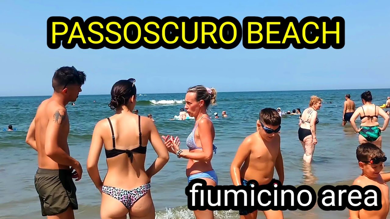 🇮🇹 ROME ITALY, WALK TOUR AT THE BEACH OF PASSOSCURO IN FIUMICINO AREA