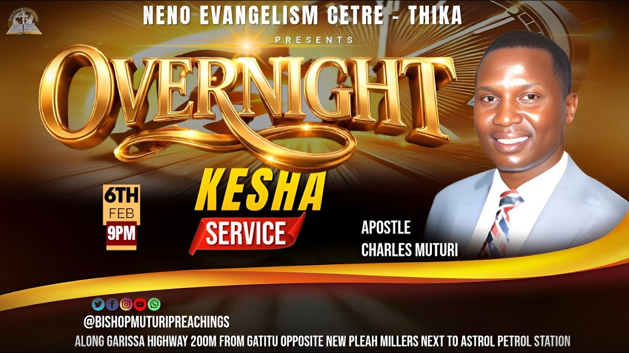 MAIN KESHA SERVICE// LIVE BROADCAST NENO THIKA // APOSTLE CHARLES MUTURI // 06.02.2026