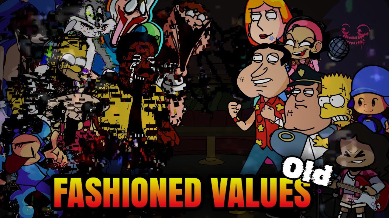 FNF Fashioned Values (OLD) But Every Turn A Different Cover Is Used