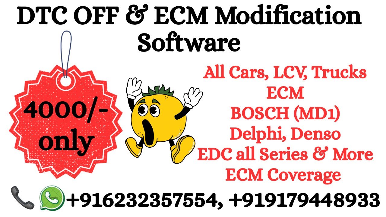 DTC Code Off & ECM File Modification Software only 4,000/- #dtcoff #codeoff #7509158554 #ecmwork 