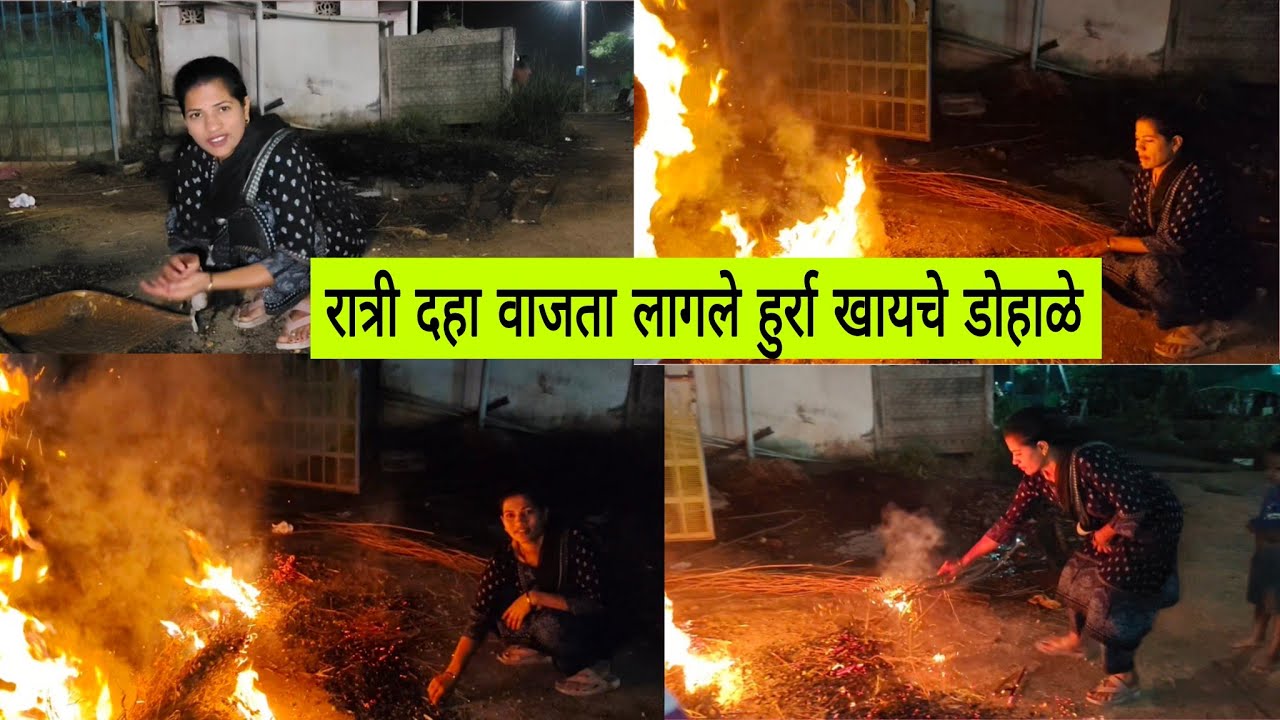शेतातील गावठी हरभऱ्याचा हुरडा ✅  रात्रीचे वाजले बारा🙏🏻 गावाकडील साधं जीवन गावाकडील मजा ✅नक्कीच पहा
