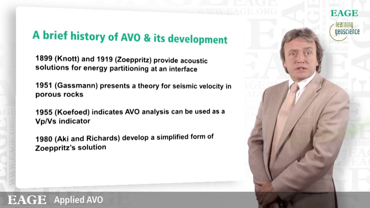 EAGE E-Lecture: Applied AVO by Anthony Fogg