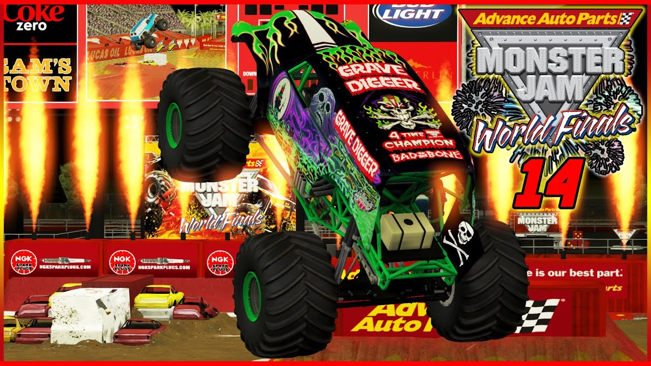 BeamNG.drive Monster Jam: World Finals 14 (20 Truck Freestyle Competition) CRD 2.1