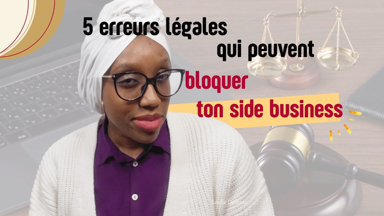 5 erreurs légales qui peuvent bloquer ton side business