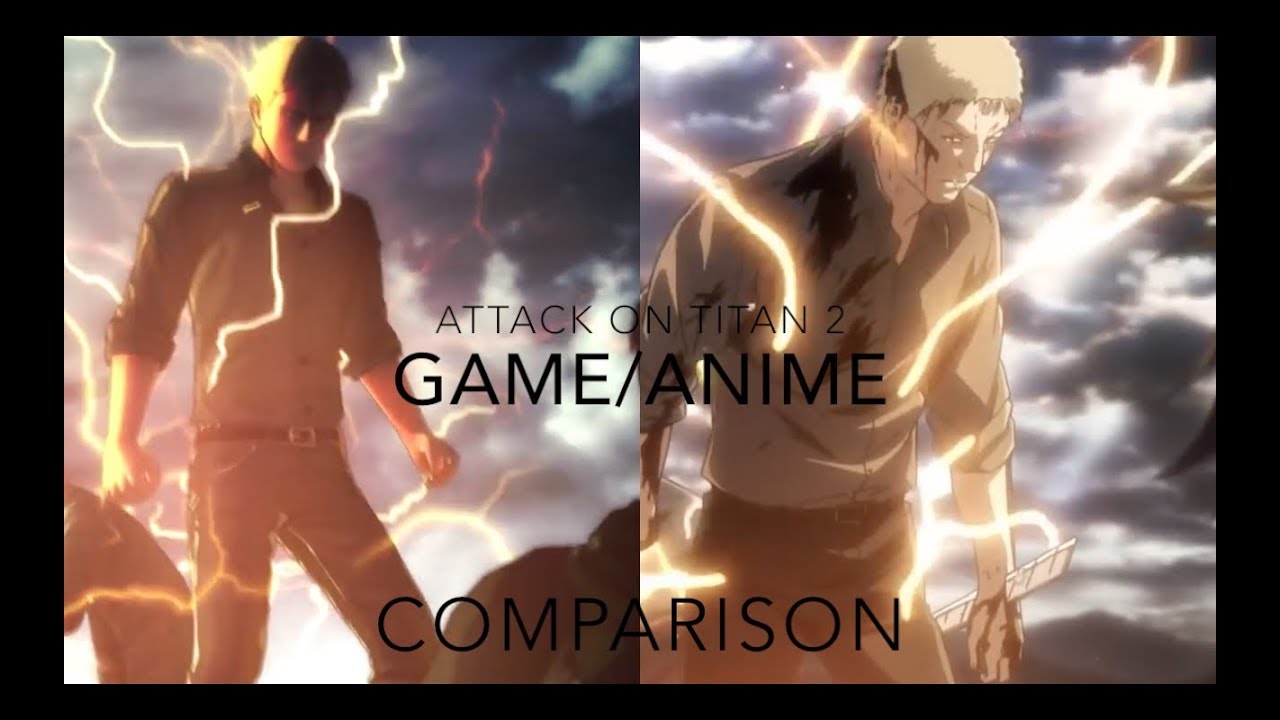 Attack On Titan 2 Game/ Anime Comparison