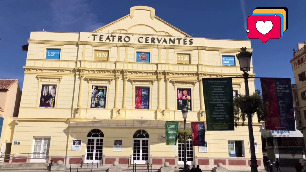 Spain | Walk tour; Teatro Cervantes to Plaza De La Merced | M&aacute;laga City Center