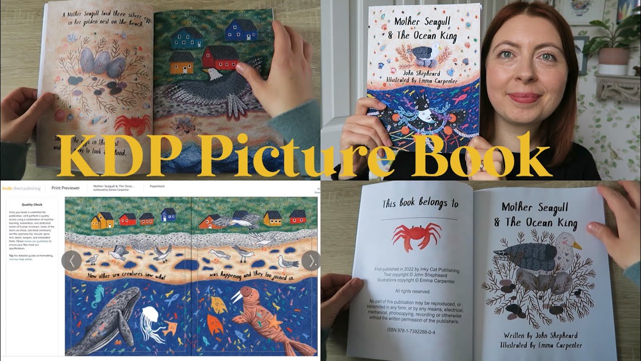 Как самостоятельно опубликовать иллюстрированную книгу ~ Учебное пособие KDP, шаблоны, страница с...