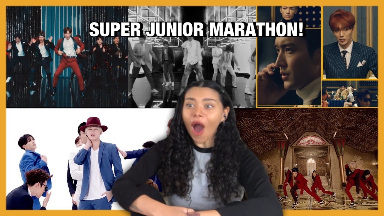 FIRST TIME REACTING TO SUPER JUNIOR! House Party/Black Suit/Devil/MAMACITA/SORRY SORRY MV | REACTION