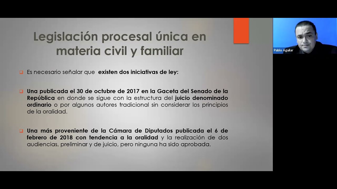 Conferencia Juicios Orales en Materia Familiar