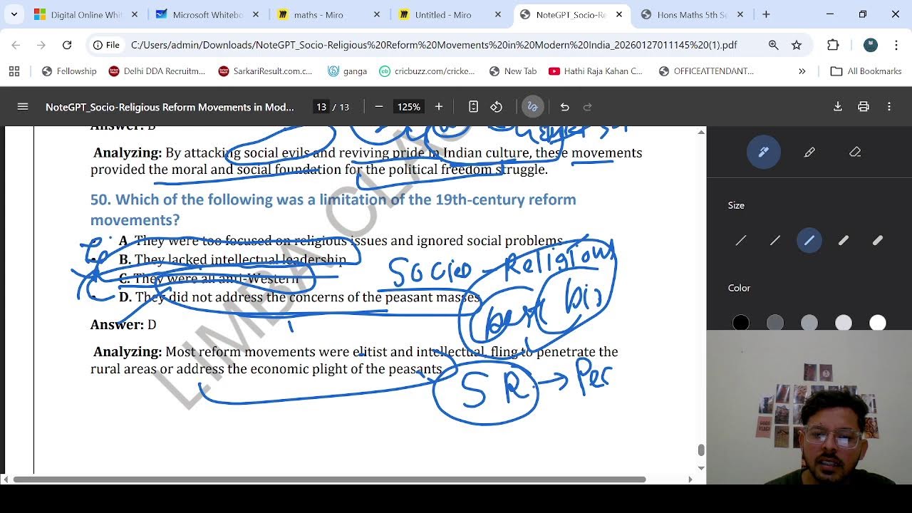 TOP 50 MCQ OF MODERN INDIA !! SSC GS CLASS 2 !! LEARN GS THROUGH MCQ !! MOHIT LIMBA SIR