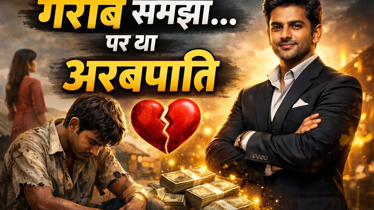 गरीब समझा गया लड़का निकला अरबपति 😱उसने जानबूझकर गरीबी ओढ़ी… वजह सुनकर रो दोगे 💔गरीब लड़का करोड़पति 