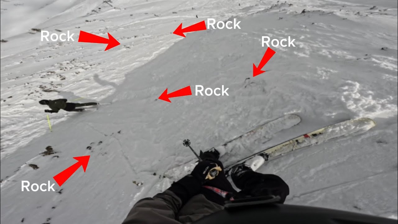 Skiing the Gullies at Big Sky... (EPIC FALL)