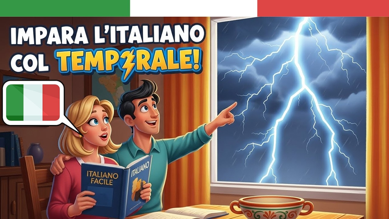 Impara l&rsquo;Italiano con un Temporale &ndash; Storia Facile e Naturale | Ascolto Italiano Dialogo