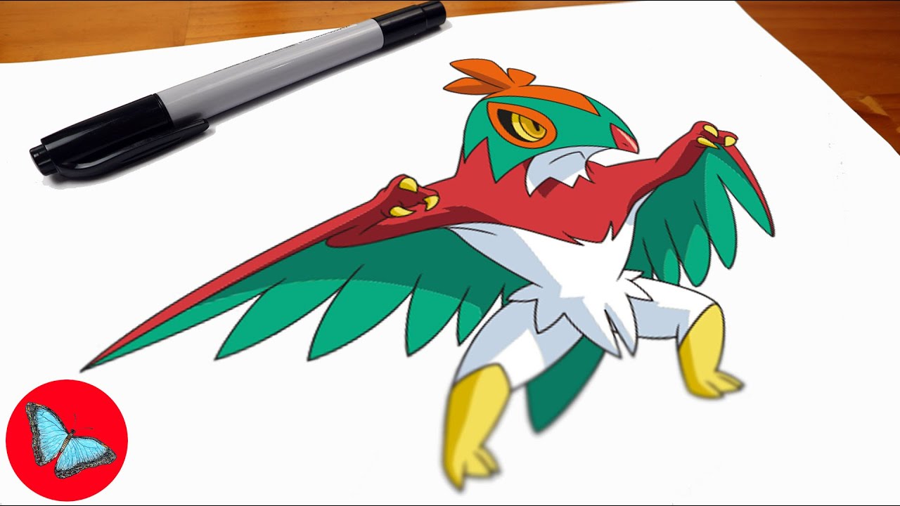 How To Draw Pokemon - Hawlucha - Easy Step by Step