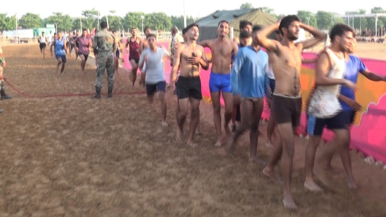 Indian Army Agniveer Physical Fitness Test in Open Rally Bharti 2022 Live Running Race Video Ground