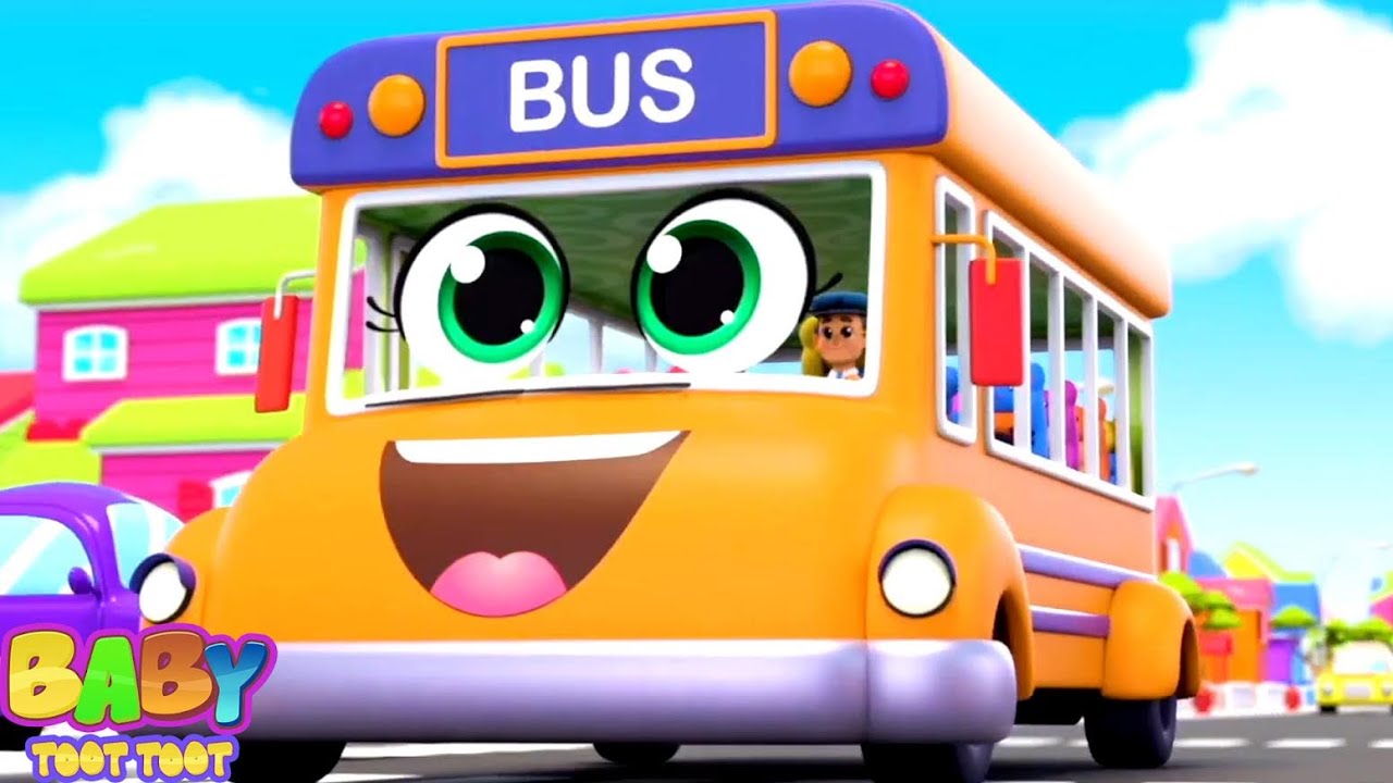 Wheels On The Bus Go Round And Round + More Kids Rhymes & Videos