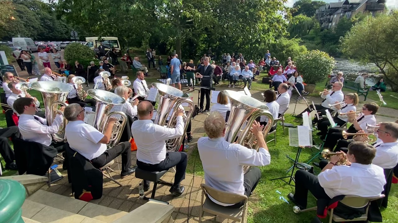 Stannington Brass Band Wetherby Bandstand 19th Sept 2021 The Watermill