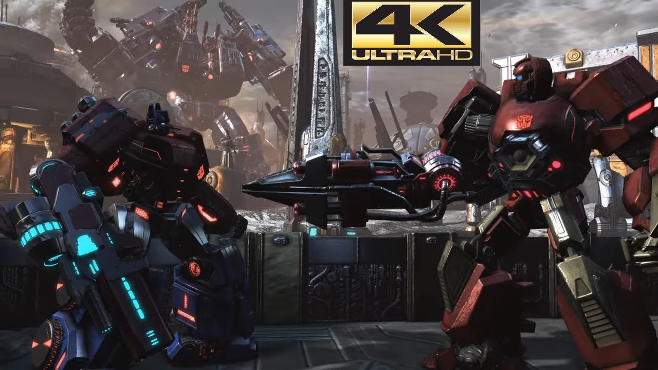 Transformers: Fall of Cybertron PC Metroplex (High Rez Texture FiX) 4K Gameplay