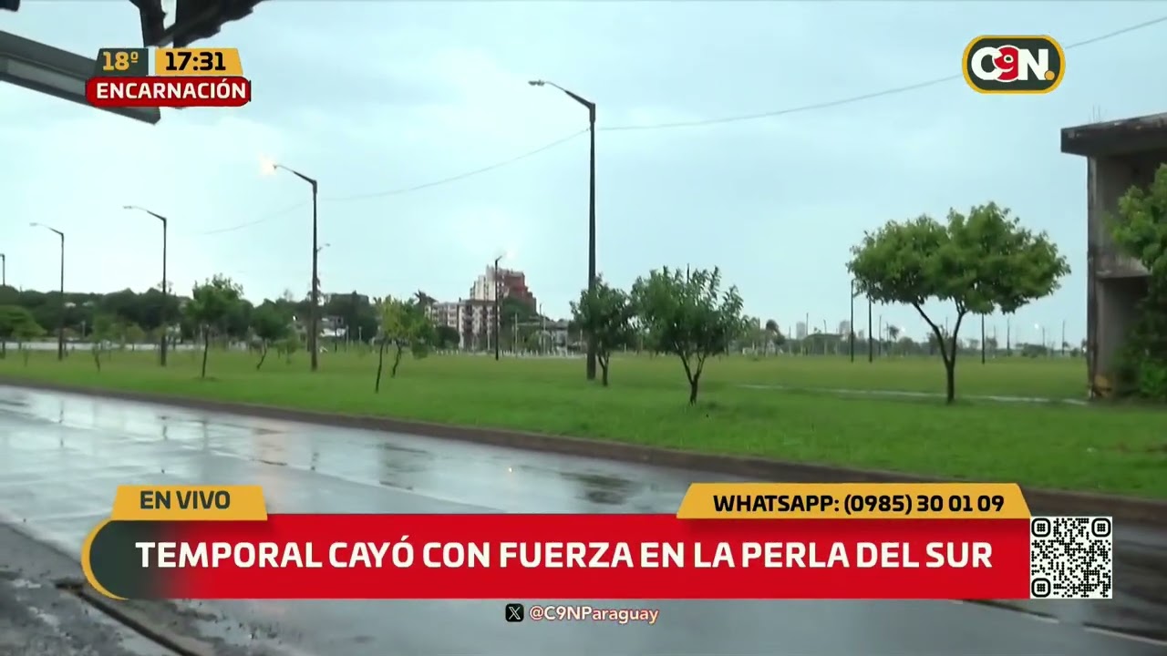 Temporal causó destrozos en Encarnación