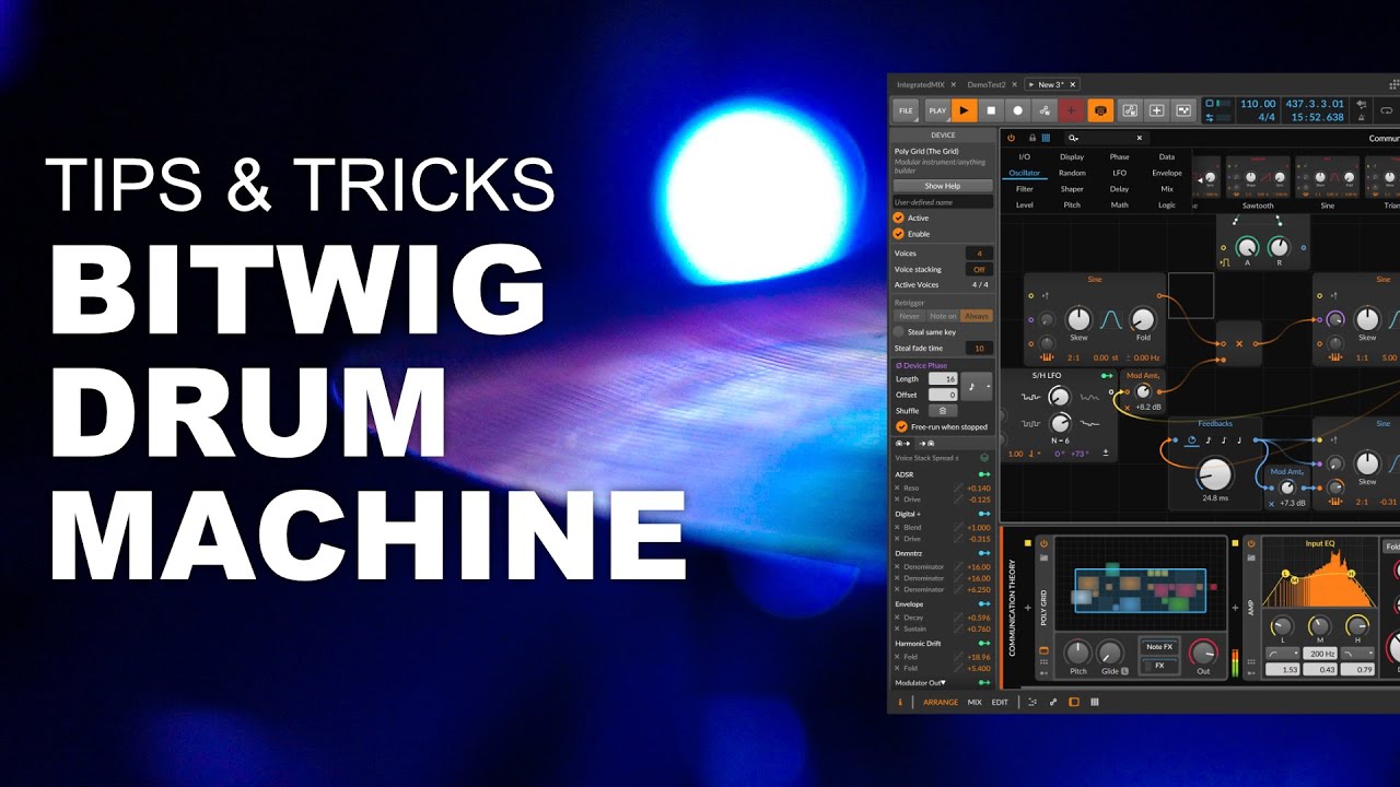Tips and tricks for the Bitwig Drum Machine
