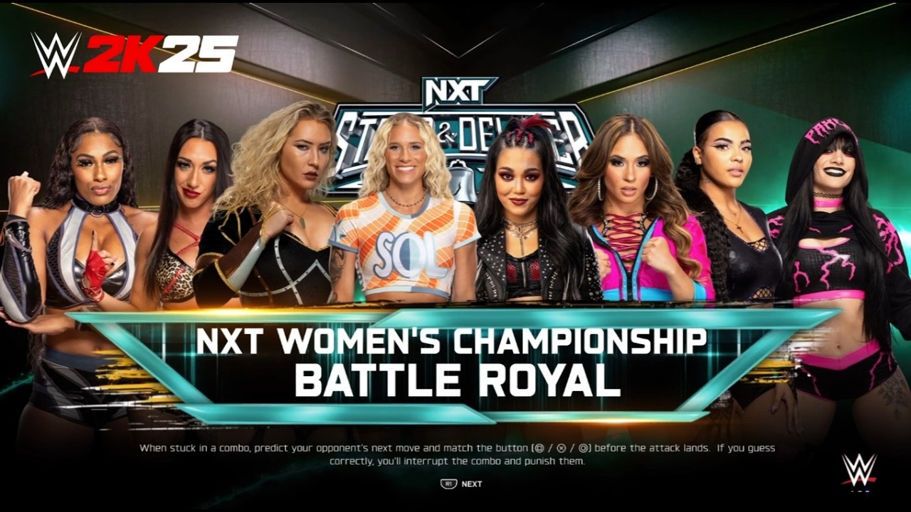 Battle Royal for NXT Women´s Championship - WWE 2K25 (GAMEPLAY NO COMMENTARY)