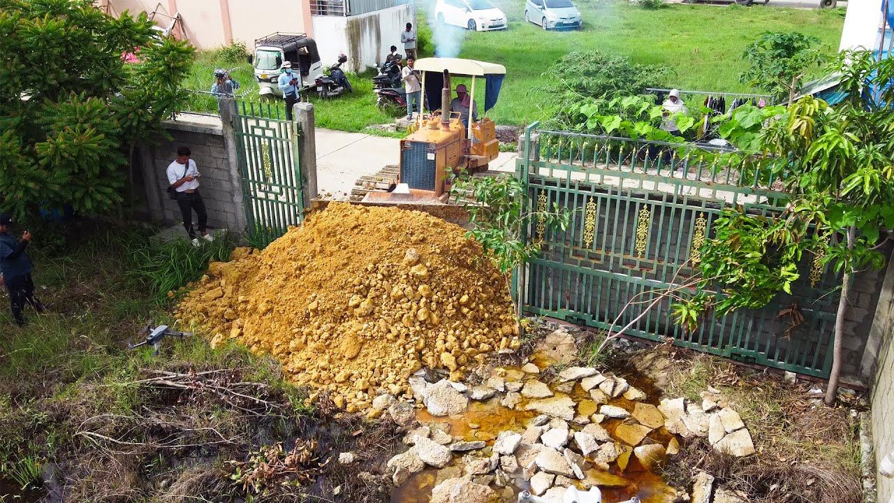 Komatsu D3 Dozer: Expert Land Leveling and Grading Skills
