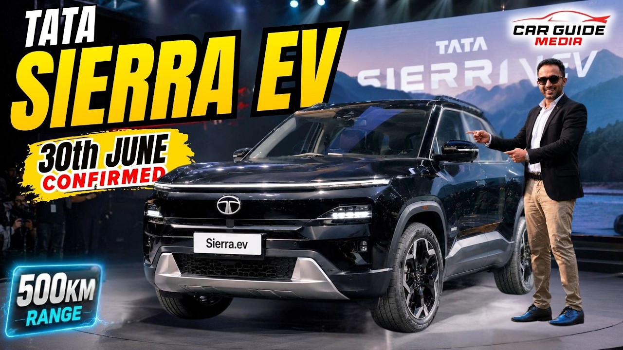 Tata Sierra EV Launch Confirmed🔥 500KM Range - All Wheel Drive 🔥 Tata Electric Car 🤯