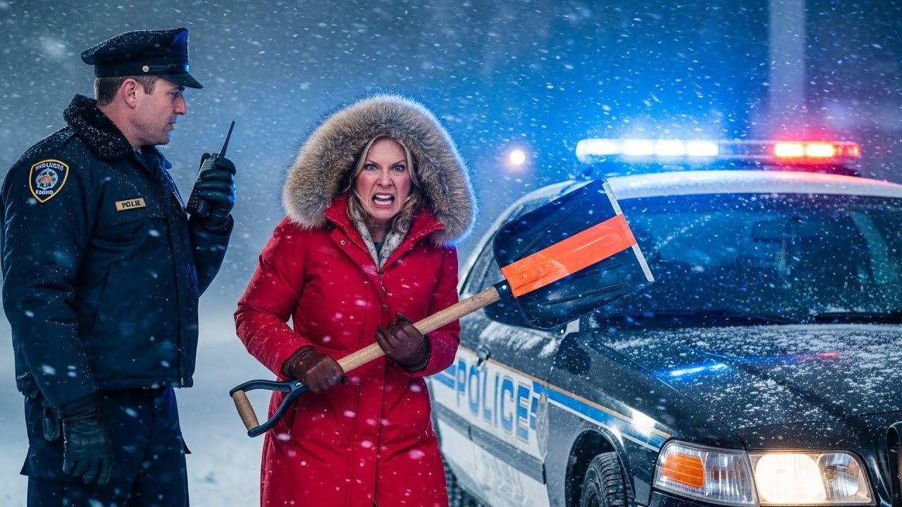 HOA Karen Stole My Snow Shovel During A Storm, Froze When She Saw My Name On The Police Cruiser