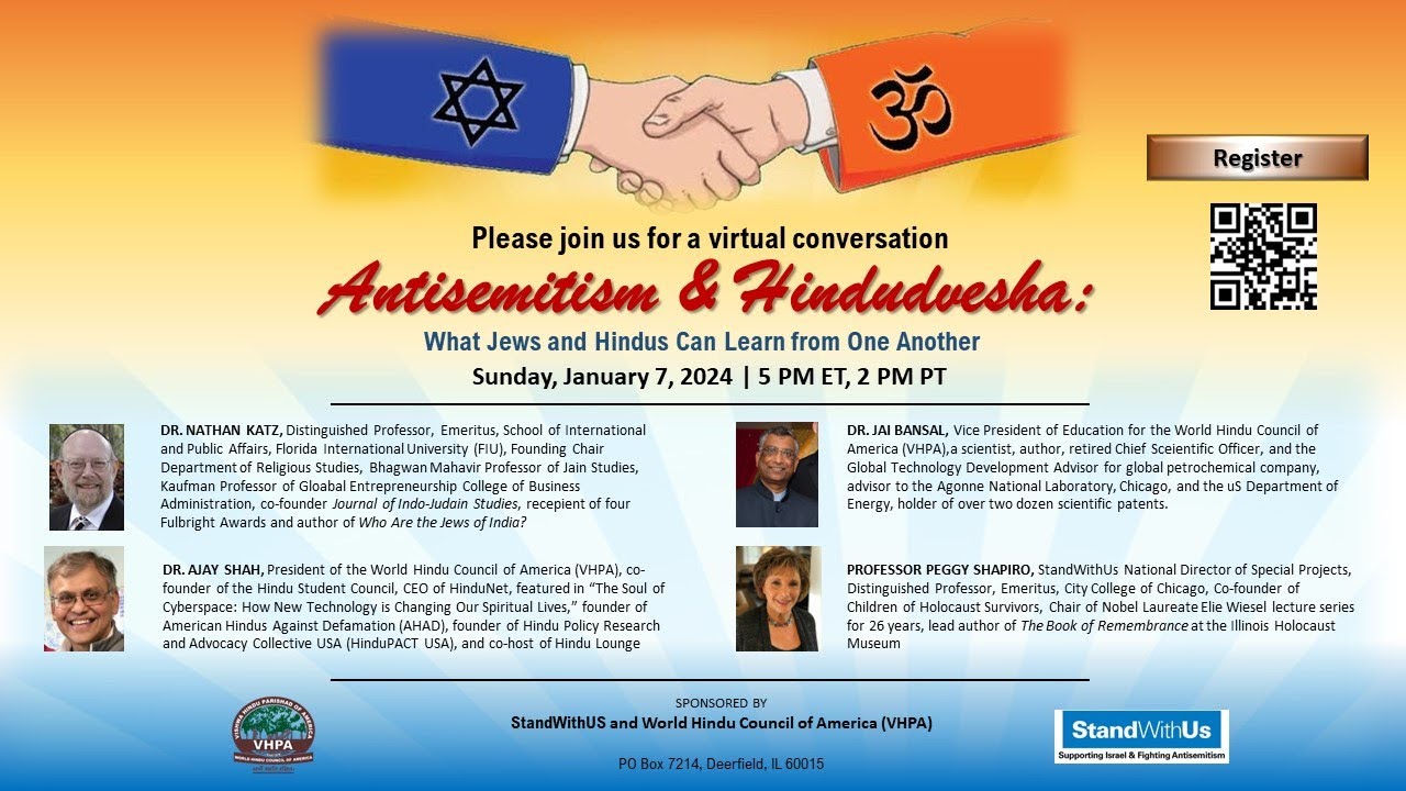 Antisemitism and Hindudvesha: What Jews and Hindus learn can from one another | Stand with Us