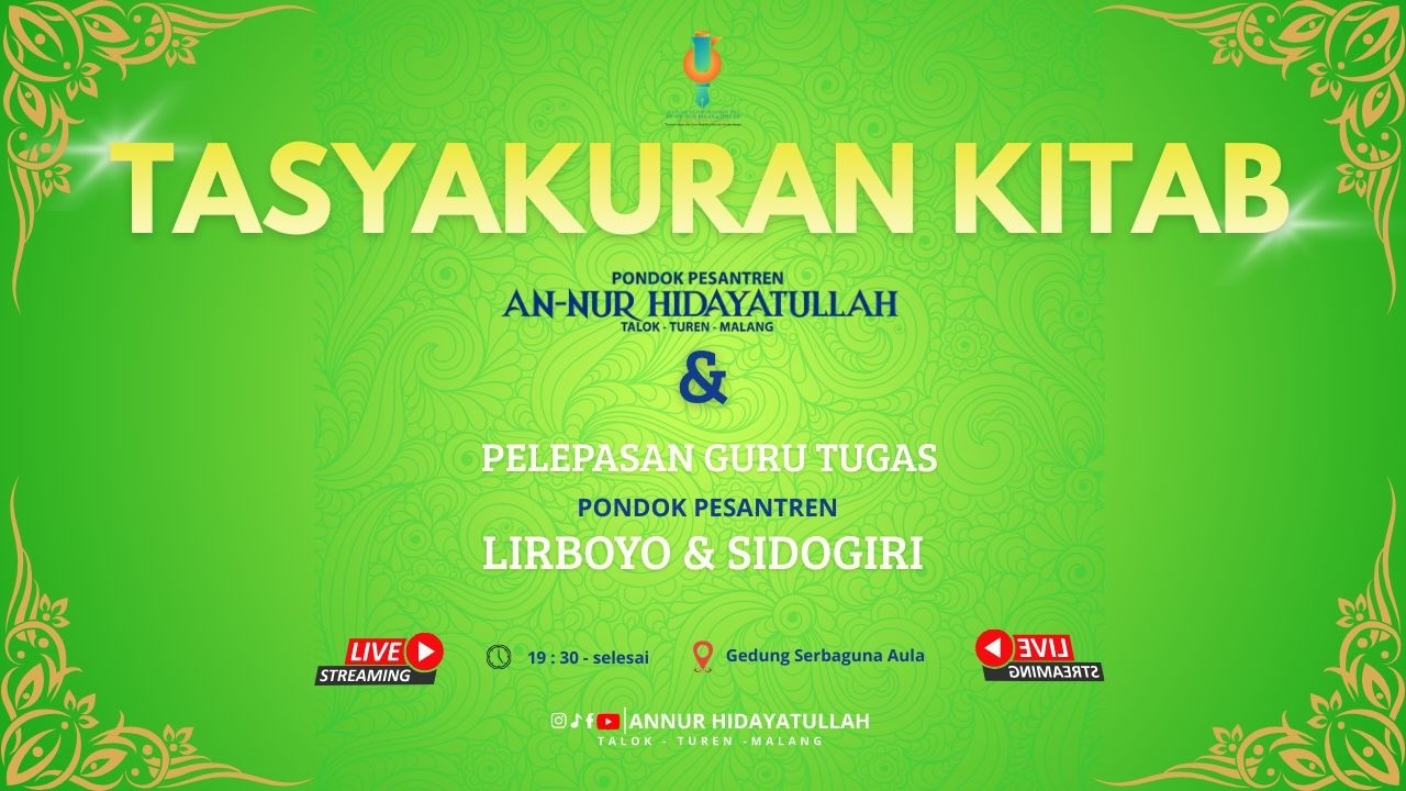 LIVE STREAMING TASYAKURAN KITAB & PELEPASAN GURU TUGAS LIRBOYO & SIDOGIRI 2026