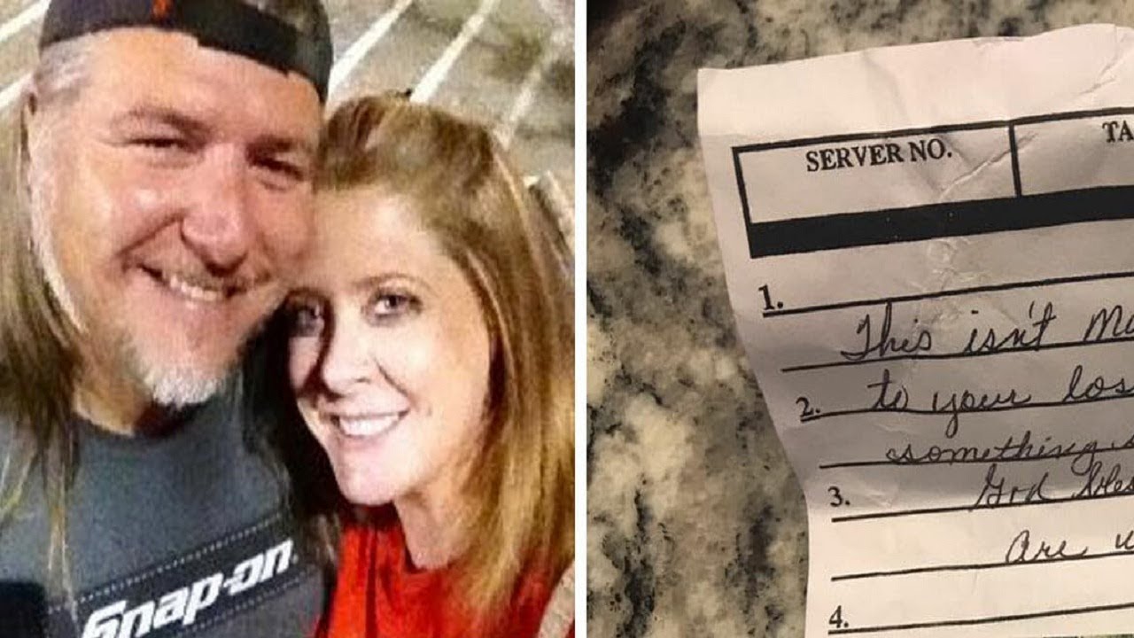 Waitress Slips Note To Couple On Their Way Out Door &ndash; They Unfold It And Their Eyes Go Wide