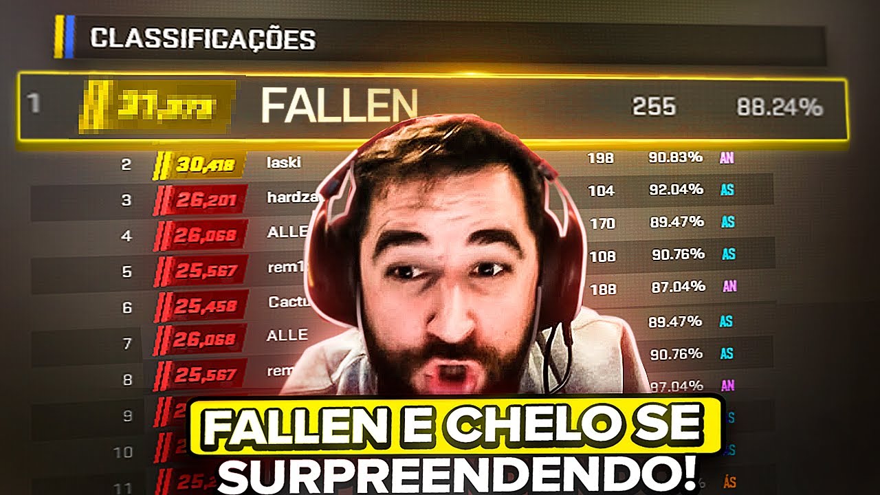 FALLEN PEGANDO SEU 1° RANK NO CS2!