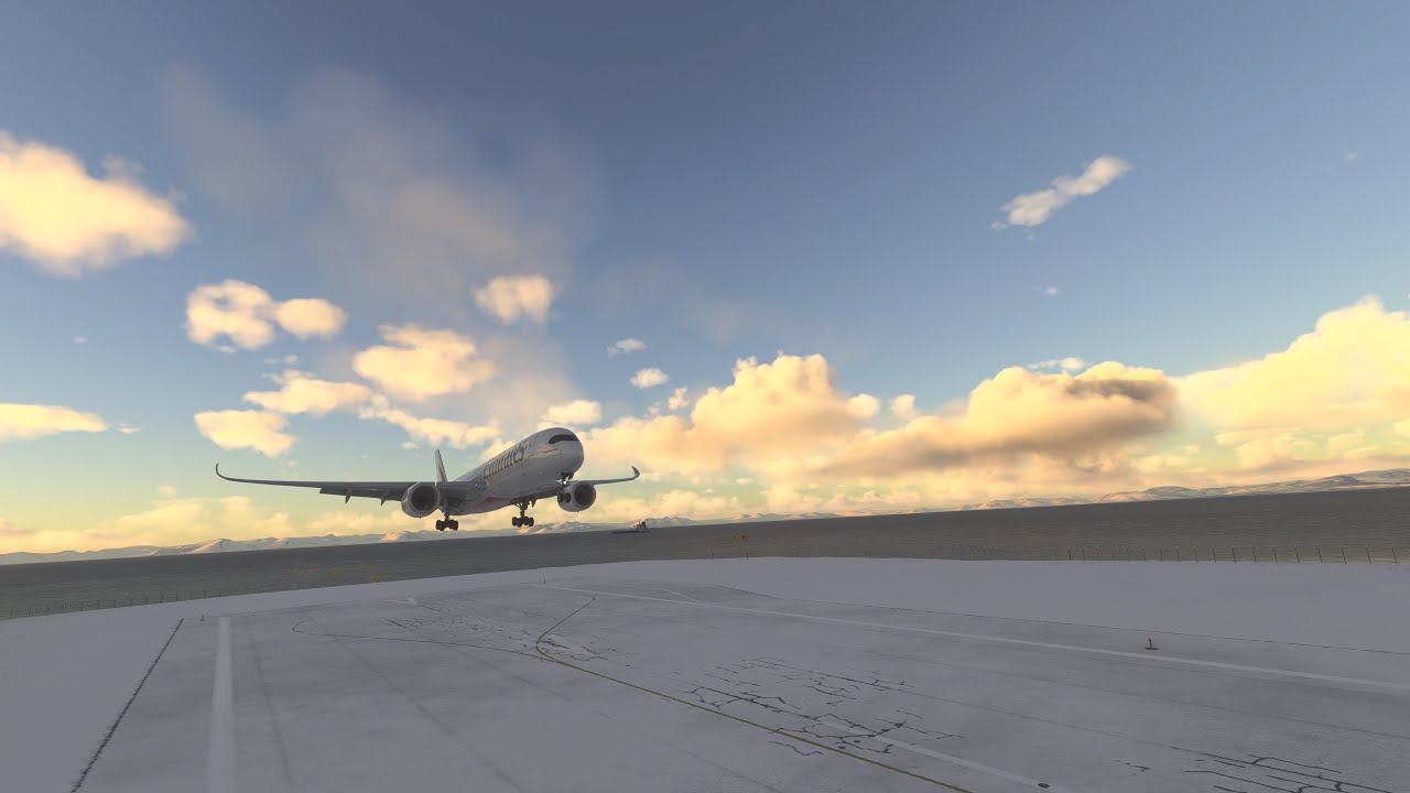 MSFS 2024 | Xbox Series X | Emirates Airbus A350-900 iniBuilds | Full flight Naples to Svalbard