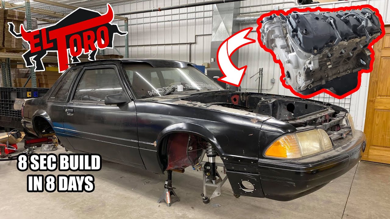 Day 1: Introducing El Toro! 8 Second Turbo Coyote Swapped Fox Body Build in just 8 Days!