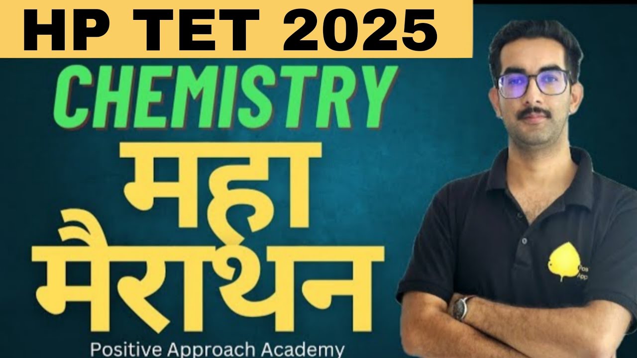 Marathon Session CHEMISTRY |100MCQ|HP TET