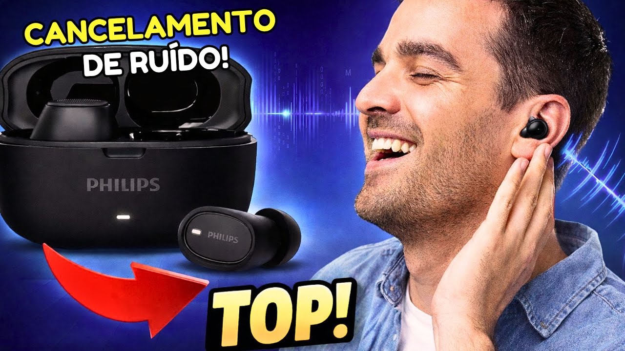 Fone de Ouvido Sem Fio Philips TAT2500BK: Achadinho Amazon imperdível com Cancelamento de Ruído! 🎧🔥