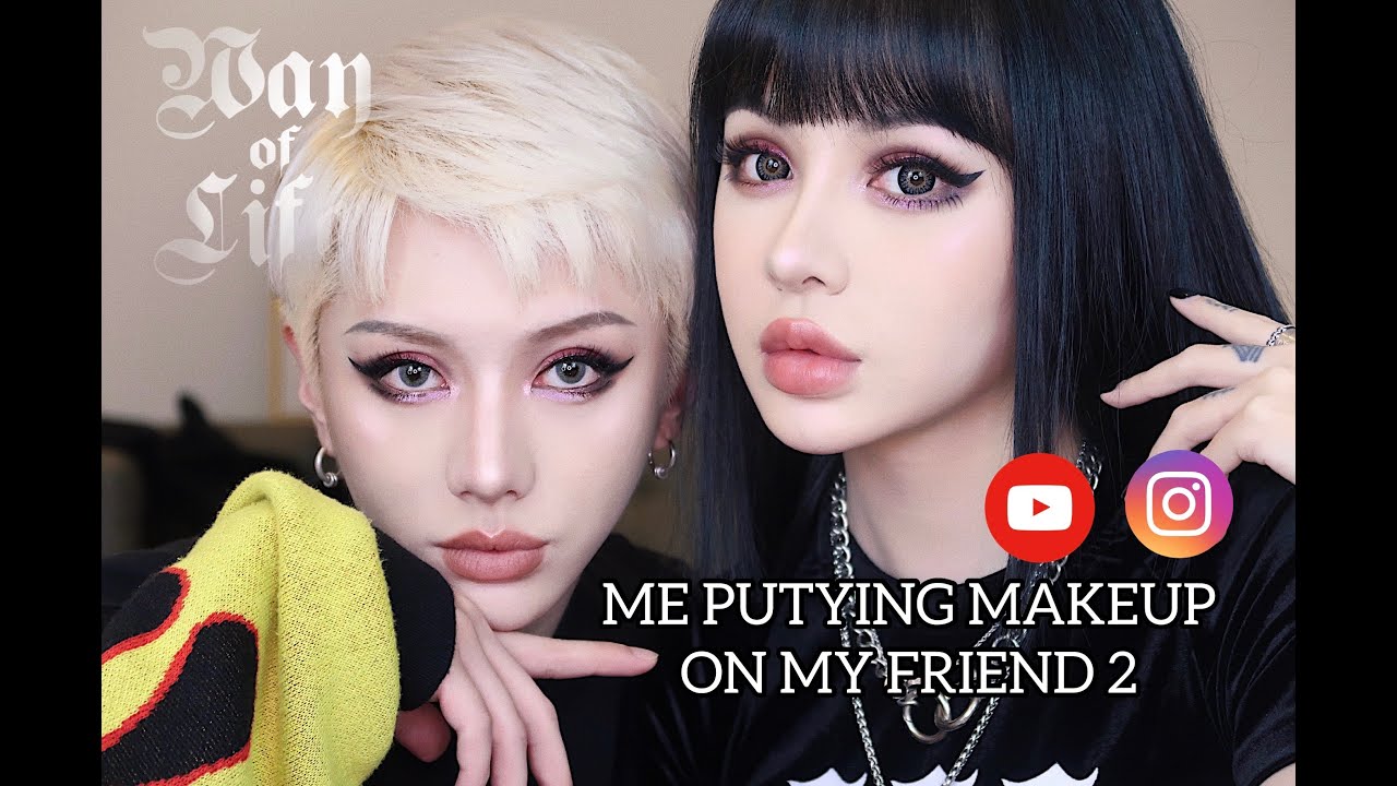 ME PUTTING MAKEUP ON MY FRIEND 2