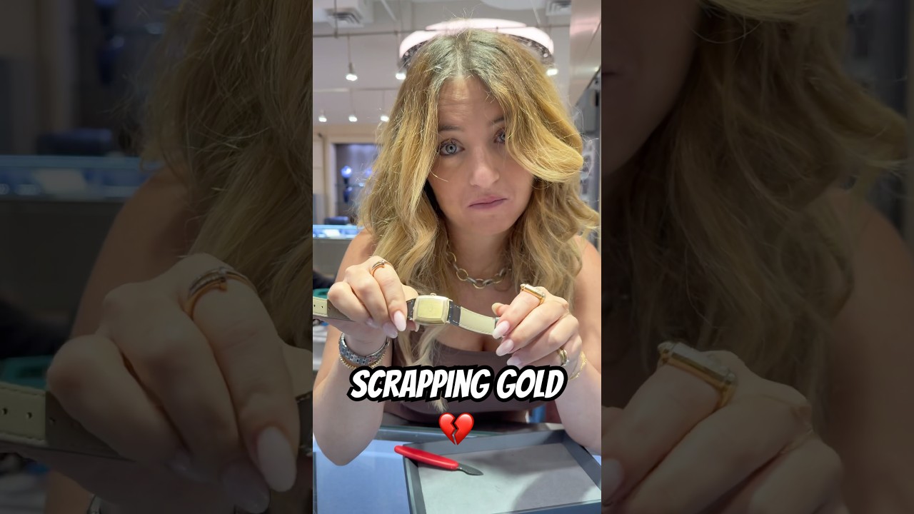 It&rsquo;s sad to scrap what once was a gift 💔it&rsquo;s the business! And I show you the process #gold #scrap