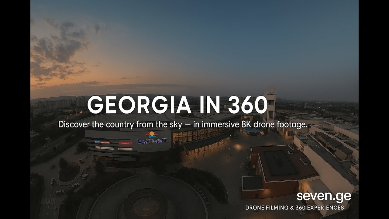 East Point & Kakheti Highway in 360° | Aerial View of Tbilisi, Georgia
