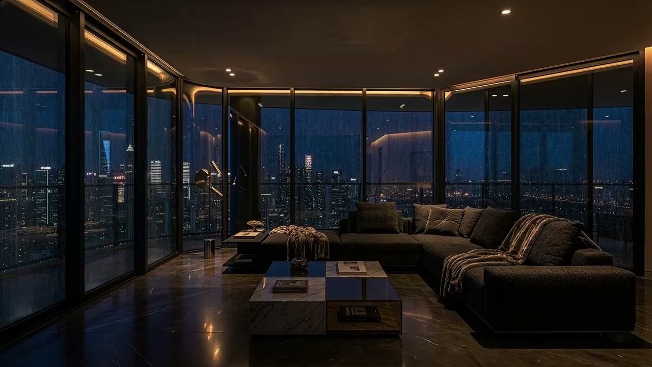 Quiet Night Indoors | Rain Against the Window