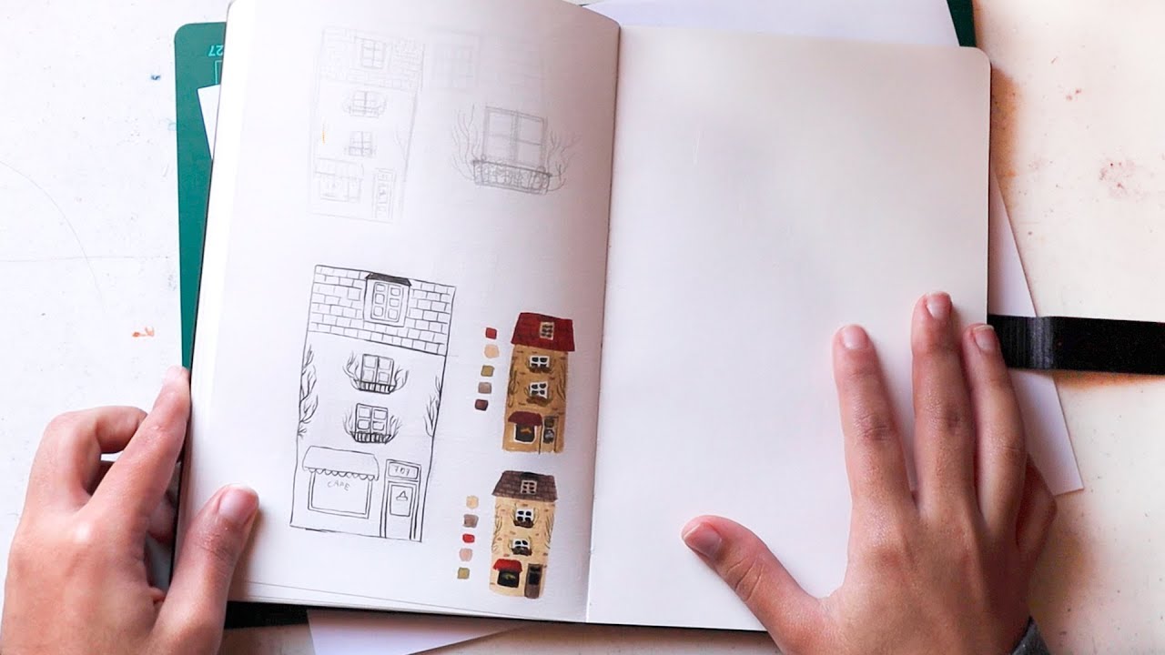 Como hago mis ilustraciones: mi proceso (pintando con gouache)