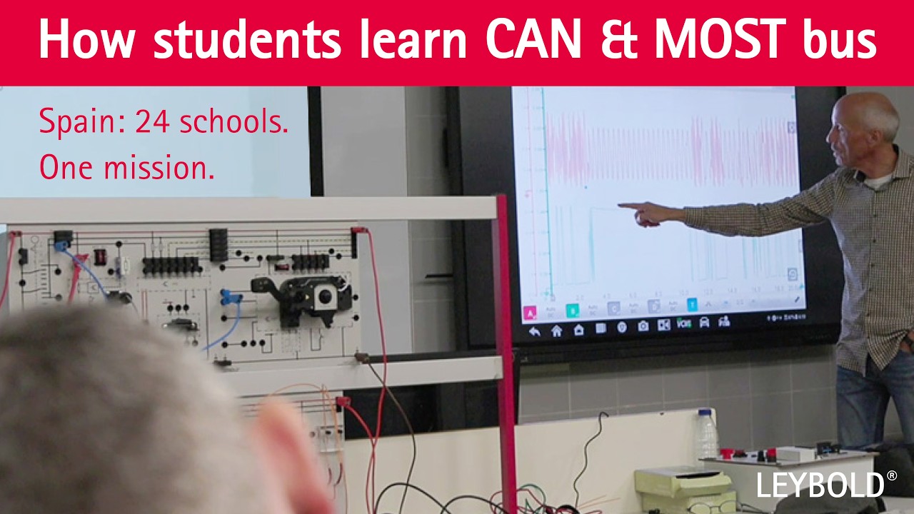 Future-ready automotive training: LEYBOLD CAN & MOST bus systems in 24 spanish schools!