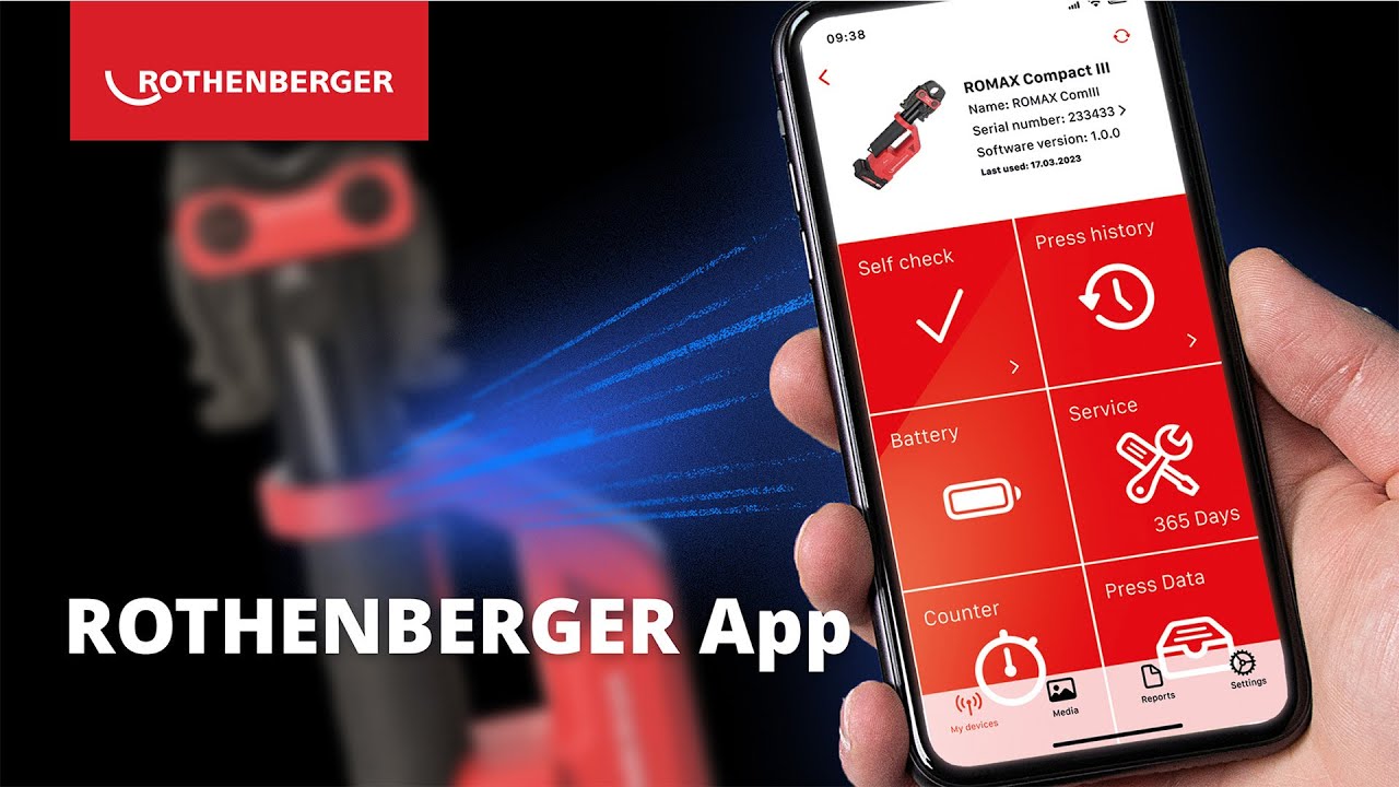 The ROTHENBERGER App - Work smart with digitalized machines