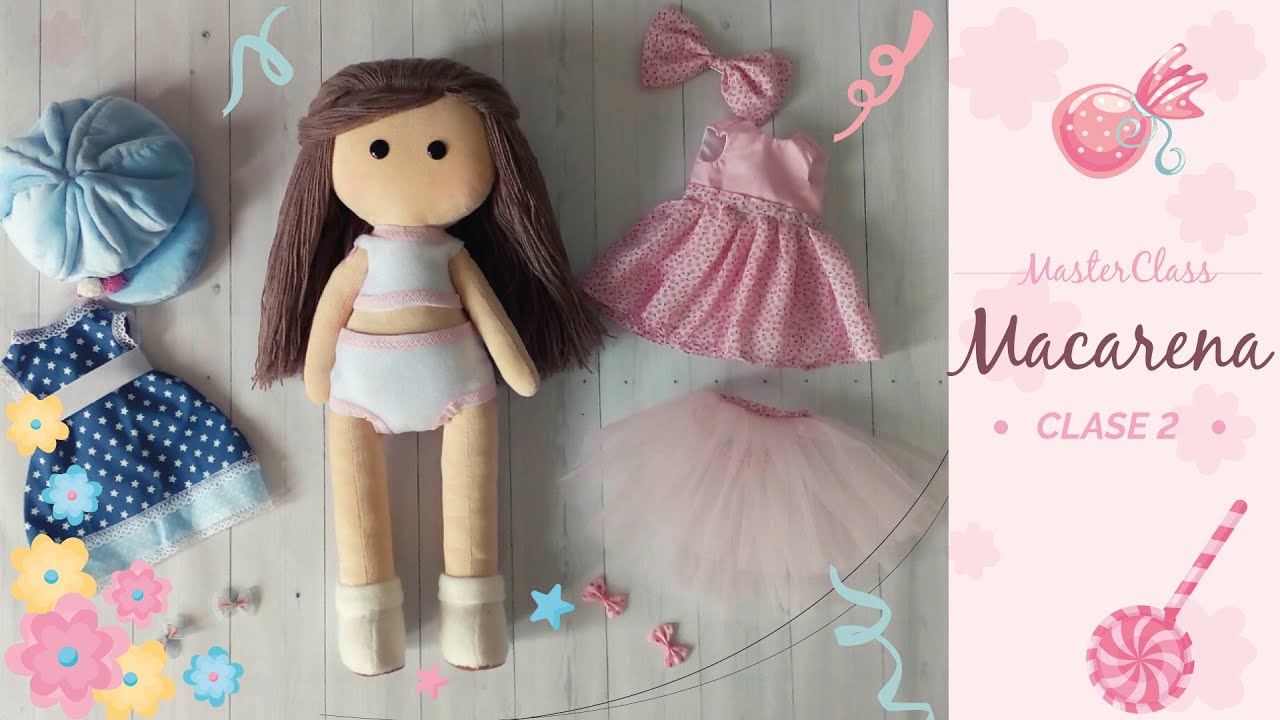 Muñeca cabello de lana paso a paso. Clase 2