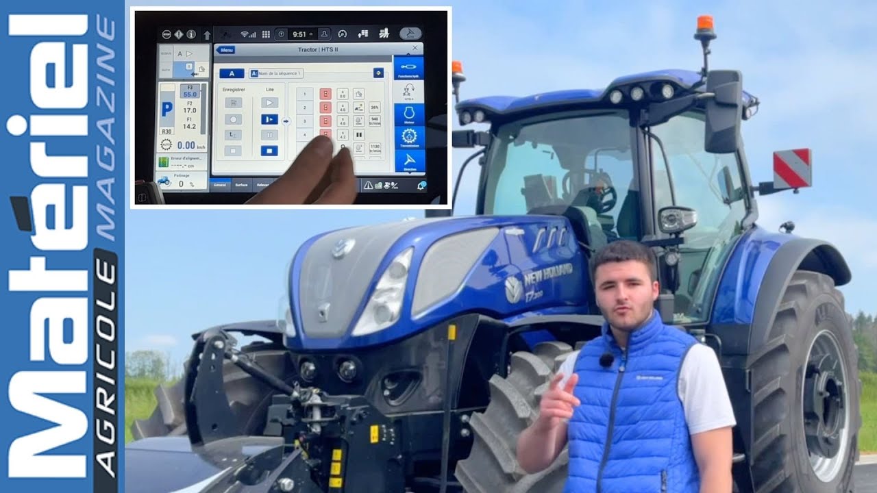 Séquences de bout de champ New Holland HTS | Vesoul Agrocampus