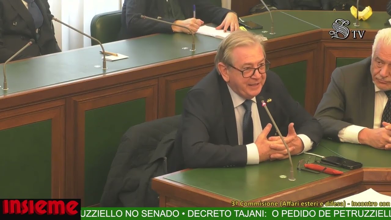 DL Tajani - Petruzziello no  Senado