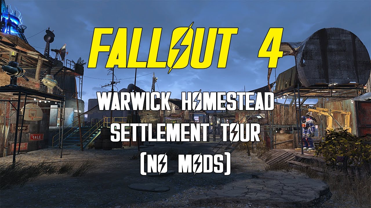 Fallout 4: Warwick Homestead Settlement Build (No Building Mods | GotY+Creation Club)