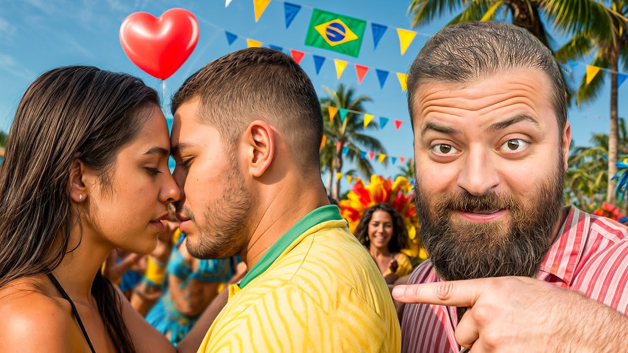 🇧🇷 ბრაზილიის კარნავალი:  ხალხს ვეხმარები კოცნაში!